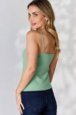 Basic Bae Full Size Round Neck Slim Cami - Luxe Shopping