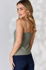 Basic Bae Full Size Round Neck Slim Cami - Luxe Shopping