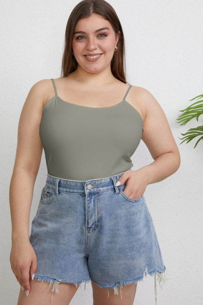 Basic Bae Full Size Round Neck Slim Cami - Luxe Shopping