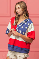 BiBi American Flag Theme Hoodie - Luxe Shopping