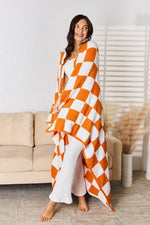 Cuddley Checkered Decorative Throw Blanket - Luxe Shopping