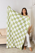 Cuddley Checkered Decorative Throw Blanket - Luxe Shopping