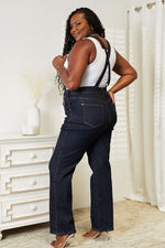 Judy Blue Full Size High Waist Classic Denim Overalls - Luxe Shopping