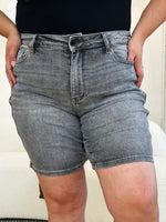 Judy Blue Full Size High Waist Washed Denim Shorts - Luxe Shopping