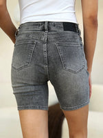 Judy Blue Full Size High Waist Washed Denim Shorts - Luxe Shopping