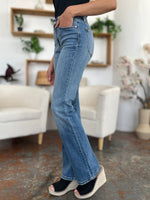 Judy Blue Full Size Mid - Rise Waist Straight Jeans - Luxe Shopping