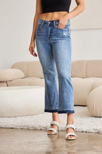 Judy Blue Full Size Release Hem Cropped Bootcut Jeans - Luxe Shopping