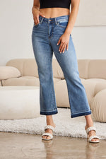 Judy Blue Full Size Release Hem Cropped Bootcut Jeans - Luxe Shopping