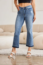 Judy Blue Full Size Release Hem Cropped Bootcut Jeans - Luxe Shopping