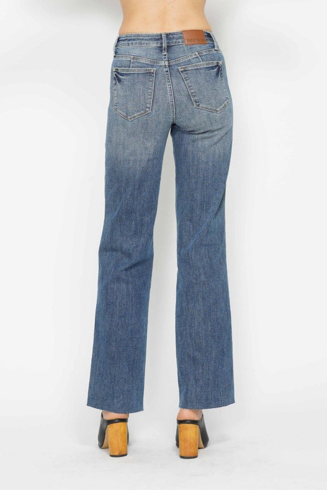 Judy Blue Full Size Tummy Control Straight Jeans - Luxe Shopping