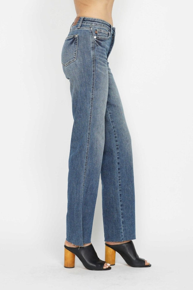 Judy Blue Full Size Tummy Control Straight Jeans - Luxe Shopping