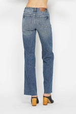 Judy Blue Full Size Tummy Control Straight Jeans - Luxe Shopping