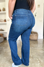 Judy Blue Full Size Tummy Control Straight Jeans - Luxe Shopping