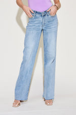 Judy Blue Full Size V Front Waistband Straight Jeans - Luxe Shopping