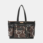 Nicole Lee USA Geometric Pattern Large Handbag - Luxe Shopping