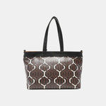 Nicole Lee USA Geometric Pattern Large Handbag - Luxe Shopping