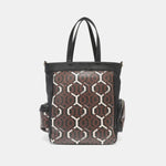 Nicole Lee USA Geometric Pattern Tote Bag - Luxe Shopping