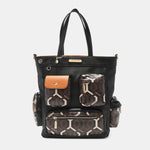 Nicole Lee USA Geometric Pattern Tote Bag - Luxe Shopping