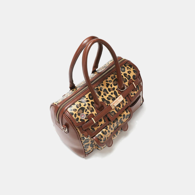 Nicole Lee USA Leopard Boston Bag - Luxe Shopping