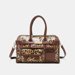 Nicole Lee USA Leopard Boston Bag - Luxe Shopping