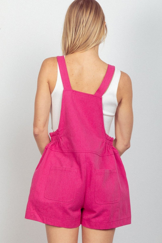 VERY J Adjustable Suspender Overalls with Pockets - Luxe Shopping