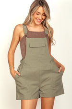 VERY J Adjustable Suspender Overalls with Pockets - Luxe Shopping