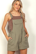 VERY J Adjustable Suspender Overalls with Pockets - Luxe Shopping