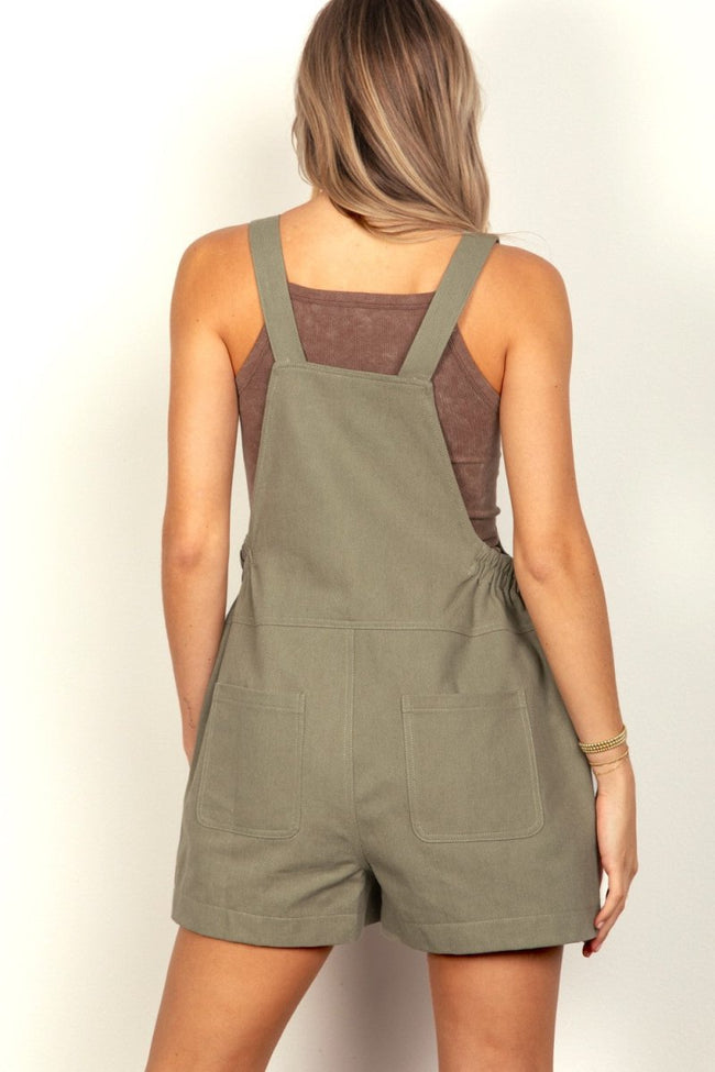 VERY J Adjustable Suspender Overalls with Pockets - Luxe Shopping