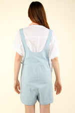 VERY J Adjustable Waist Suspender Overalls with Pockets - Luxe Shopping