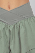 VERY J V - Shaped High Waist Layered Active Shorts - Luxe Shopping