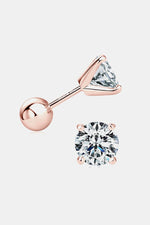 1 Carat Moissanite Stud Earrings - 3 Colors - Luxe Shopping