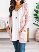 Cable-Knit Buttoned Cardigan with Pockets - 7 Colors - Luxe Shopping