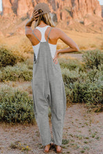 Double Take V-Neck Sleeveless Jumpsuit with Pocket - Luxe Shopping