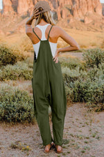 Double Take V-Neck Sleeveless Jumpsuit with Pocket - Luxe Shopping