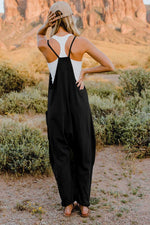 Double Take V-Neck Sleeveless Jumpsuit with Pocket - Luxe Shopping