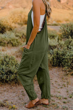 Double Take V-Neck Sleeveless Jumpsuit with Pocket - Luxe Shopping