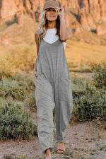 Double Take V-Neck Sleeveless Jumpsuit with Pocket - Luxe Shopping