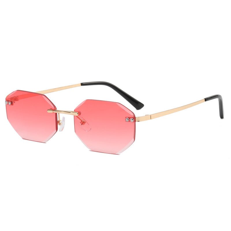 Frameless Polygon Fashion Glasses For Men And Women - 6 Colors - Luxe Shopping