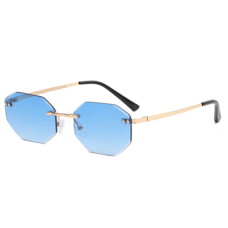 Frameless Polygon Fashion Glasses For Men And Women - 6 Colors - Luxe Shopping