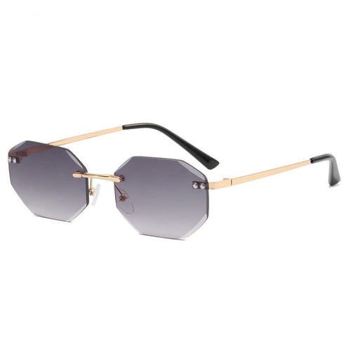 Frameless Polygon Fashion Glasses For Men And Women - 6 Colors