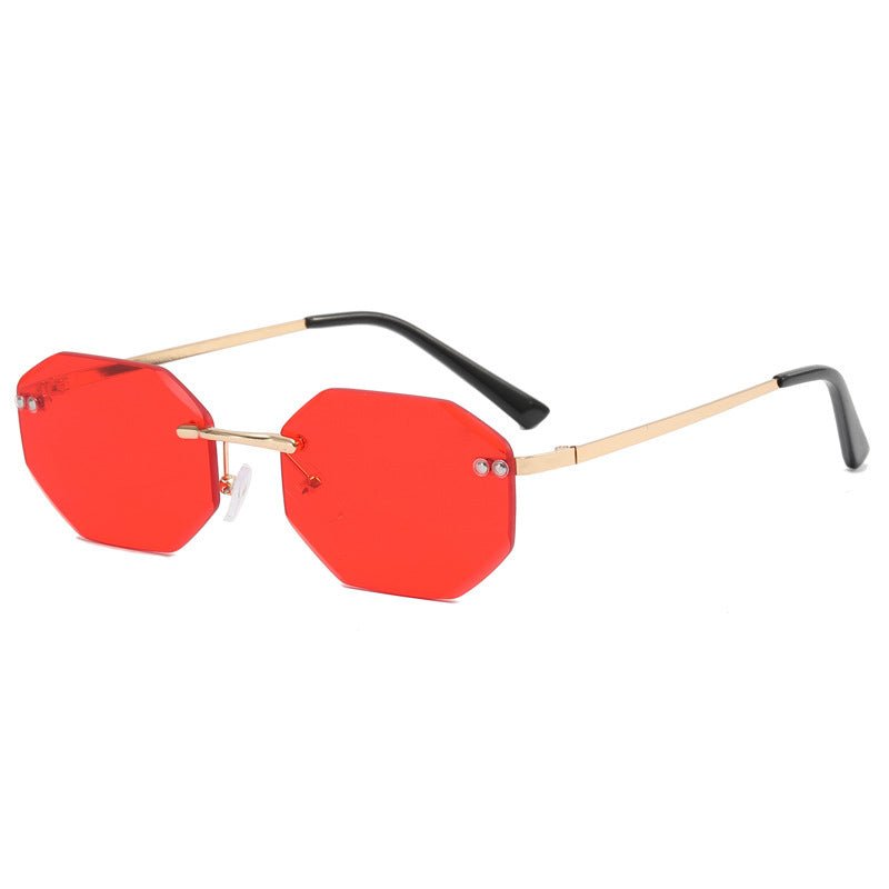 Frameless Polygon Fashion Glasses For Men And Women - 6 Colors - Luxe Shopping