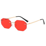 Frameless Polygon Fashion Glasses For Men And Women - 6 Colors - Luxe Shopping