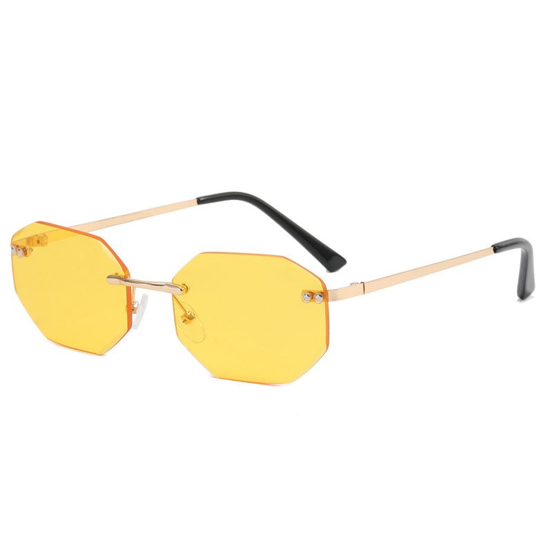 Frameless Polygon Fashion Glasses For Men And Women - 6 Colors - Luxe Shopping