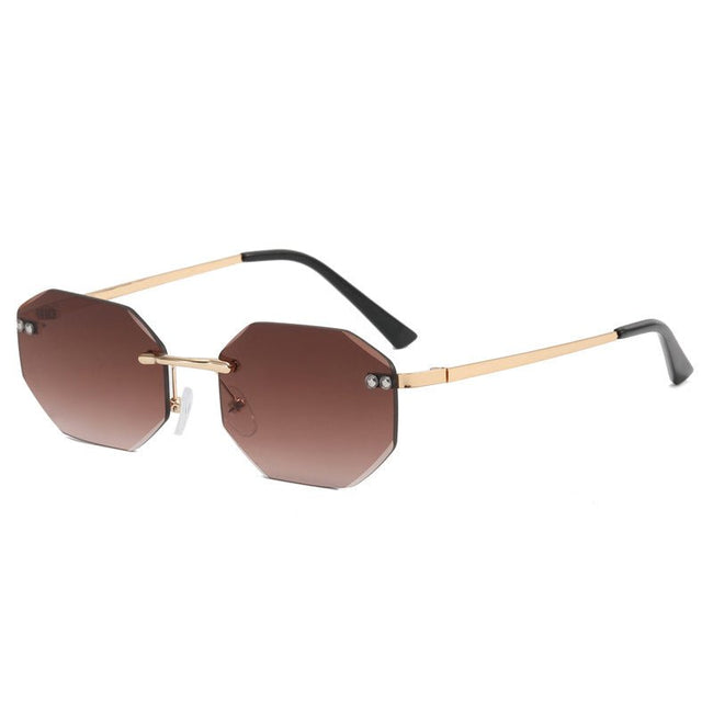 Frameless Polygon Fashion Glasses For Men And Women - 6 Colors - Luxe Shopping