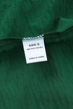 Green Smocked Wrist Shift Top - Luxe Shopping