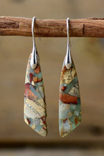 Handmade Natural Stone Dangle Earrings - Luxe Shopping