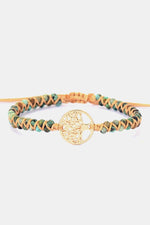 Handmade Tree Shape Beaded Copper Bracelet - Luxe Shopping