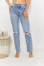 Kancan Abby High Rise Slim Straight Jeans - Luxe Shopping