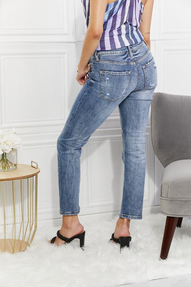 Kancan Full Size Amara High Rise Slim Straight Jeans - Luxe Shopping