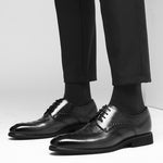 Men's Autumn New Style Carved Hollow Business Dress Shoes - Luxe Shopping